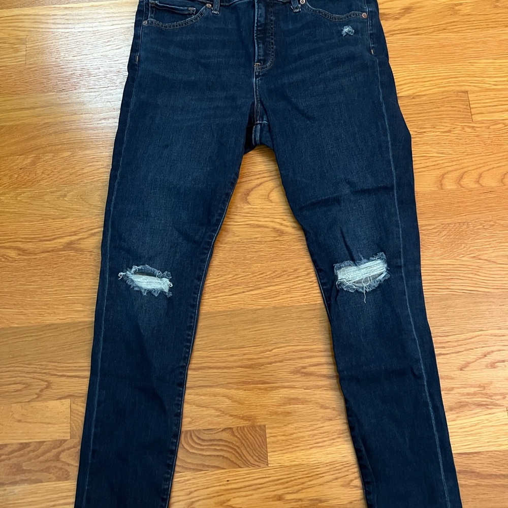 Express Dark Blue Skinny Jeans